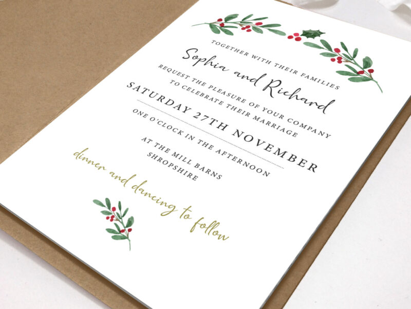 Merriest Wedding Invitation