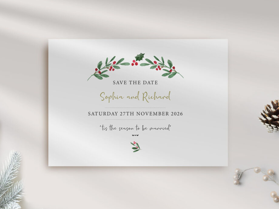 Merriest Wedding Save the Date