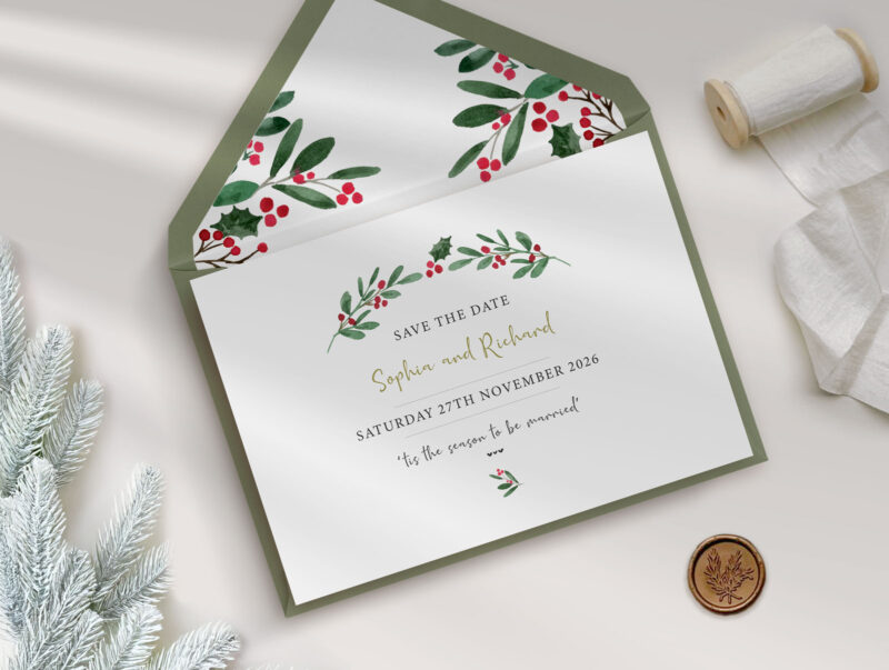 Merriest Wedding Save the Date