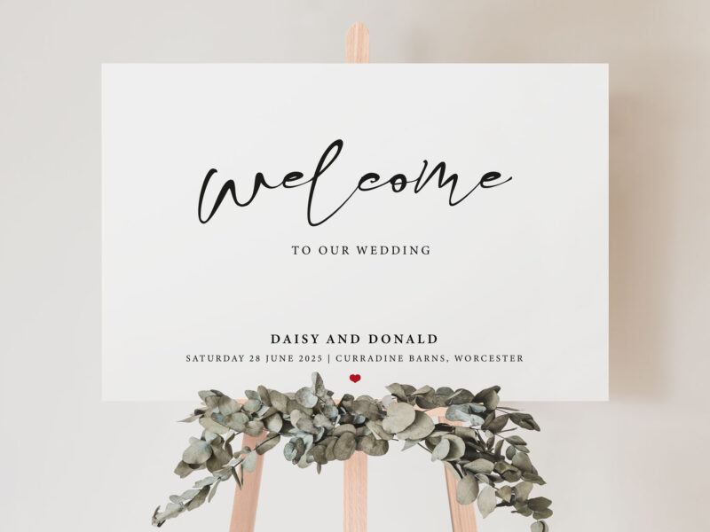 Little Love Wedding Welcome Sign