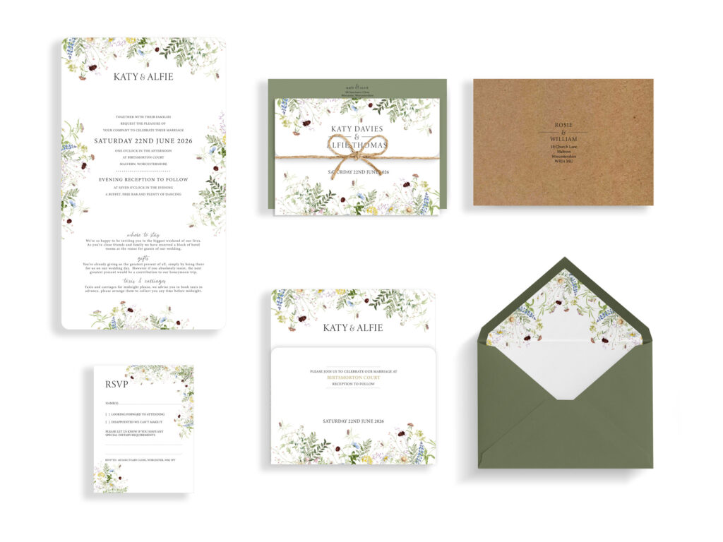 Tri-Fold Invitation - Wedding Stationery Format Options