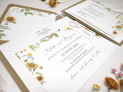 Sunflowers Wedding Invitation