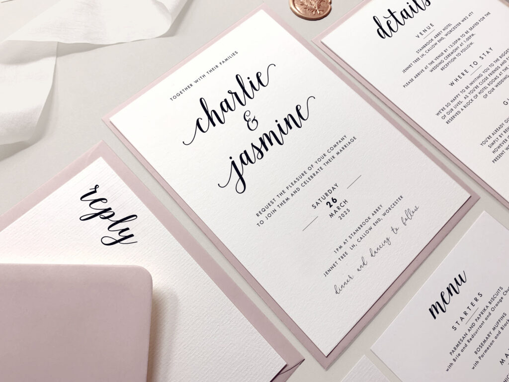 Calligraphy Wedding Invitation