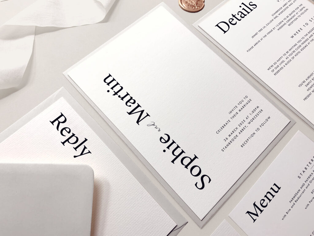 Contemporary Wedding Invitation