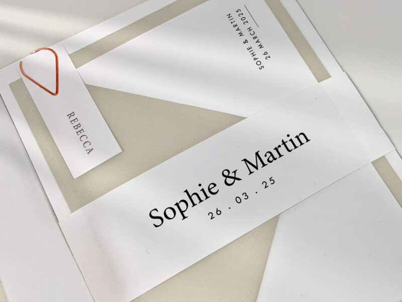 Contemporary Wedding Invitation