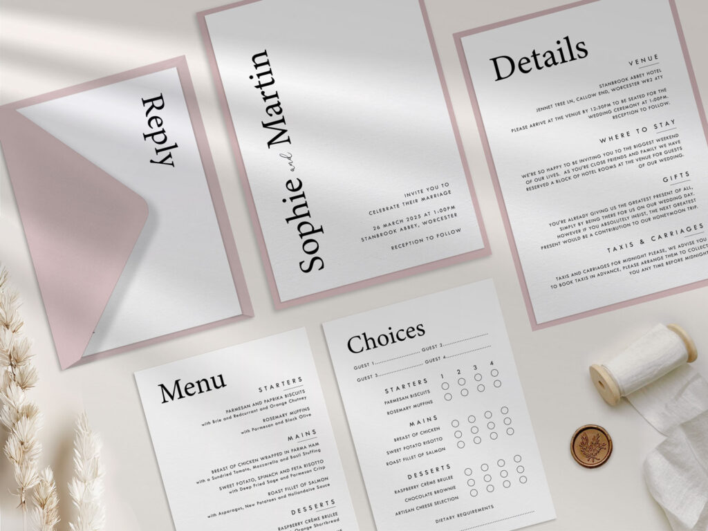 Contemporary Wedding Invitation